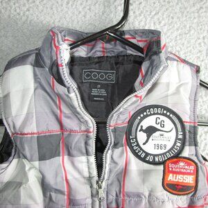 COOGI TODDLER PUFFER VEST JACKET GRAY BLACK RED SIZE 2T POLYESTER